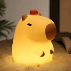 Luminária Capivara De Silicone Com Controle De Toque Abajur