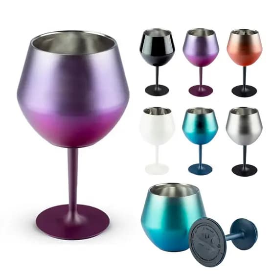 Taça Térmica Copo para Drink Coquetel 2 em 1 em Aço Inox