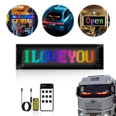 Letreiro Tela Flexível LED App Bluethoot Painel Carro Caminhão Loja 37cm 60cm e 90cm