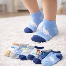 Kit Meia Infantil Menino 6 ou 12 Pares Estampadas