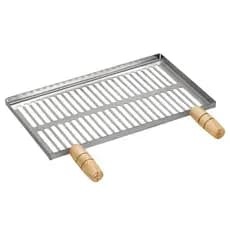 Grelha Para Churrasqueira Pequena 38x22 INOX Reforçada Com Fabricação de Corte a Lazer