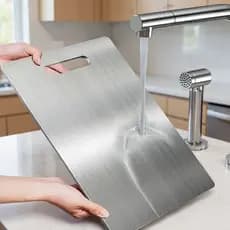 Tábua De Corte Inox Aço 304 Inoxidável Antibacteriana À Prova De Mofo 33cm tábua de cozinha e Restaurante