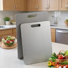 Tábua De Corte 304 Aço Inoxidável Antibacteriana À Prova De Mofo 33cm tábua de cozinha