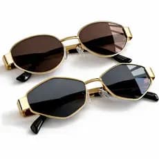 Kit 2 Óculos de Sol Vintage com Estilo Retrô Unissex