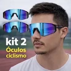 Kit 2 Óculos Esportivos UV400 Unissex Para Ciclismo Corrida e Direção
