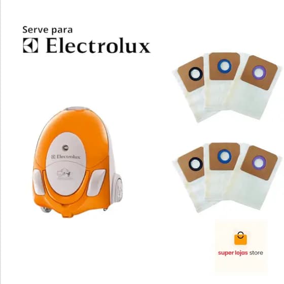 Saco Para Aspirador de Pó Electrolux Pet Lover com 6 Unidades