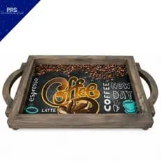 Bandeja De Café Para Servir Na Cama Rústica e Decorativa