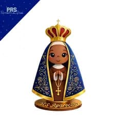 Santinho Nossa Senhora Aparecida Em Mdf E Acrilico Imagem Aparecida Do Norte Personalizado Espelhada