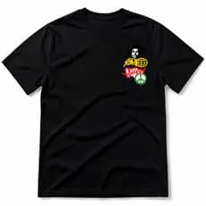 Camiseta Streetwear Bob Marly Outlaw Reggae One Love Estampa Costas Grande Algodão Premium