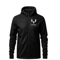 Jaqueta Corta Vento Messi Masculina Impermeável Com Capuz Premium
