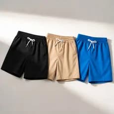 Short Masculino Casual Confortável Leve Secagem Rápida com Elástico para Praia Academia e Uso Diário