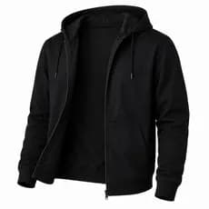 Jaqueta Moletom Masculino Feminino  com Zíper e Capuz Flanelado Casual Streetwear Inverno Plus Size G1 ao G6