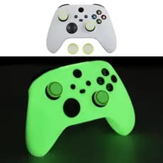 Capa Protetora Para Xbox Série X/S Gamepad De Silicone Verde Luminosa