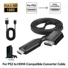 Para PS2 HDMI Conversor Adaptador Suporta Todos Os Modos De Exibição PC HDTV Monitor