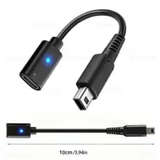 Conversor Adaptador De Carregamento USB C Para Nintendo NDSi 2DS 3DS 3DSLL Novo Console 3DS Tipo Cabo Alimentação