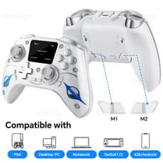 Controlador Sem Fio Bluetooth Para Nintendo Switch1/2/PS4/Android/IOS Gamepads Efeito Hall Controles De Joystick Acessór