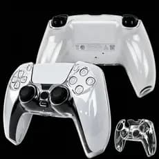 Capa Protetora Transparente Para Controle De PS5 , Completa De Pele Sony Playstation 5 , Acessórios De Jogos Gamepad