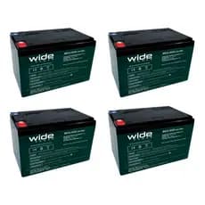 KIT 4 BATERIAS CICLO PROFUNDO 12V 15AH /12V 16AH PARA BICICLETA ELETRICA ,PATINETE, MOTOS ELETRICA.