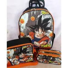 Kit Escolar Personalizado / Mochila Personalizada / Lancheira Personalizada / Estojo duplo personalizado / Dragon Ball Z