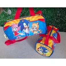 Bolsa Baú Personalizada / Bolsinha festa /Malinha lembrancinha SONIC - ou outros temas