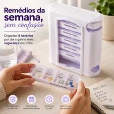 Porta Semanal Torre 28 Divisórias Semanal  – Manhã Tarde Noite |