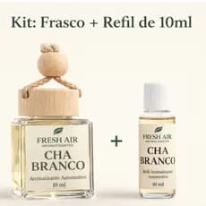 Kit Cheirinho para Carro + Refil Premium Importado de Luxo Aromatizante Automotivo Carro Novo