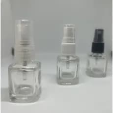 Kit 10 Frascos de Vidro Quadrado 5ml com Spray