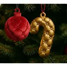 Kit Enfeites de Natal Premium - Luxo  em Capitonê 🎄