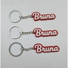 Kit 3 Chaveiros Personalizados 3D - Nome Personalizado - Brinde Ideal