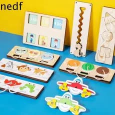 NEDFS Busy Board DIY Puzzle Toy , Treinamento De Capacidade Mão Agarrando Acessórios De Placa Ocupada , Montessori