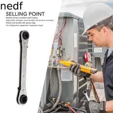 Chave De Catraca De Ponta Dupla NEDFS , Serviço Profissional De 1/4 3/8 3/16 5 Polegadas