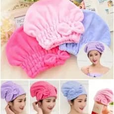 Touca para seca Rápida cabelo Touca de Banho Absorvente Toalha de Microfibra