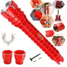 Chave Hidráulica Ferramenta Profissional Para apertar cano Instalar Torneira 8 em 1 Chave de Encanamento