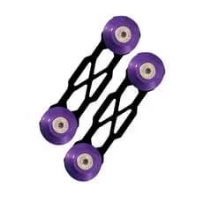 Trava de Para-choque Anilha Roxo Chapa Preta  - Design Automotivo - Decorativa