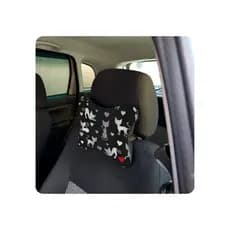 Almofada de Pescoço em Neoprene com Estampa Gato Branco - Conforto para Carro