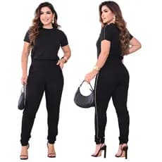 Conjunto Feminino Casual Elegante Malha Moletinho Comfort Uniforme Cores Primavera Verão 2026 Roupa Feminina Oferta