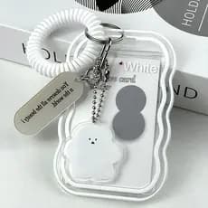 Steve Ins Wave Porta-Cartões Fotográficos Transparentes De 3 Polegadas Para Estudantes Bonitinho Acampamento Chaves Com Mola