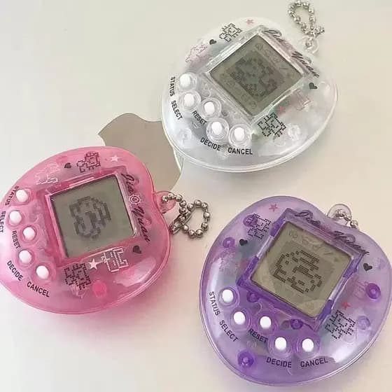 Steve Máquina Eletrônica Transparente De Coração De Pêssego Para Animais De Estimação De Jogos De Brinquedo Gatos E Cães