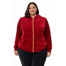 casaco de frio plus size  tecido veludo
