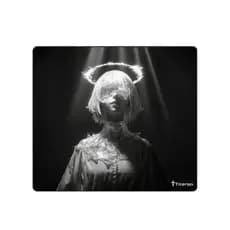 Mouse Pad Gamer Poron Control Rigel 49x42 Profissional Premium Preto Vermelho Samurai - Titorion