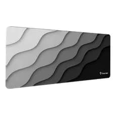 Mouse Pad Gamer Extra Grande 90x40 Deskpad Ergonômico Speed Preto Cinza Onda Degradê  Titorion