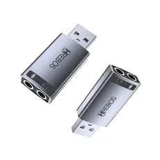 Placa De Som Externa USB P2 Estéreo 7.1 Adaptador Audio Microfone Fone De Ouvido PC Notebook PS4 PS5