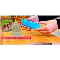 Alho Fácil – Kit  Descascador e Triturador de Alho Prático | Descasque e Triture em Segundos