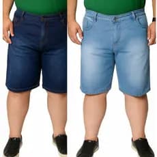 Bermuda Plus Size Masculina Jeans Tamanho Grande Barata
