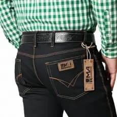 Calça Masculina Country Elastano Para Serviço Tradicional Barata Reforçada Para Trabalho Rodeio