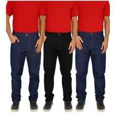 kit 2 Calças Masculina Jeans Trabalho Serviço Elastano