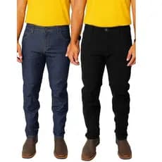 Calça Masculina JeansTradicional Para Trabalho Reta Serviço Sem Elastano Barato Uniforme