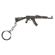 Chaveiro AK 47 - Prata Velho / Original Bélica