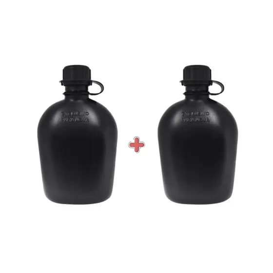 Kit 2 Unidades Cantil De Campanha - Militar- Camping 900ml / Bélica