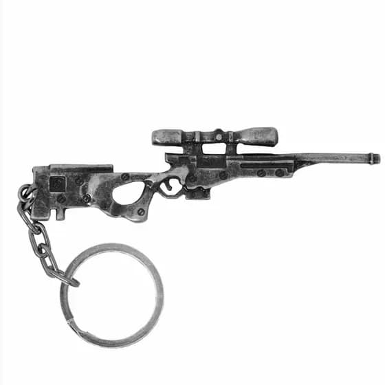 Chaveiro Sniper - Prata Velho / Original Bélica